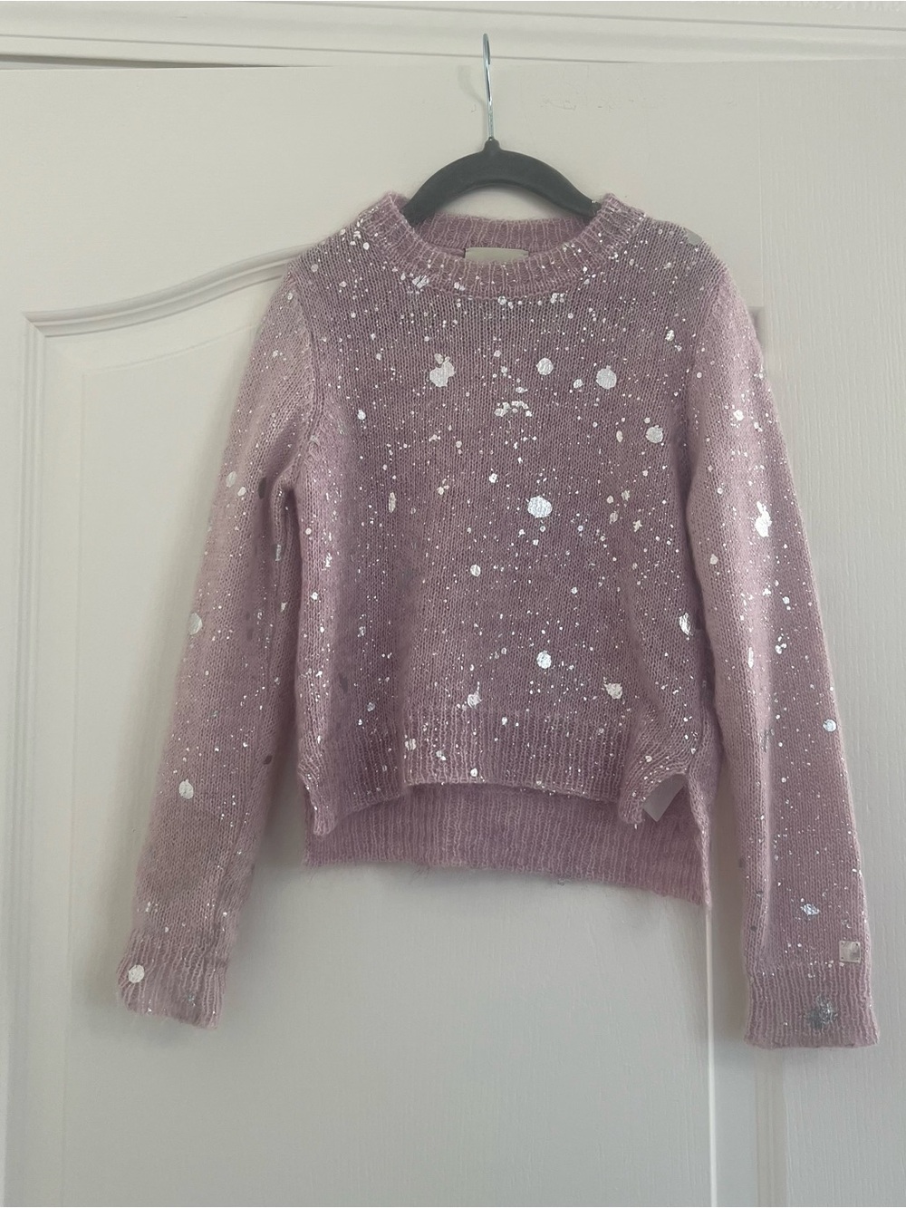 Fendi Dusty Pink Speckled Crewneck Sweater